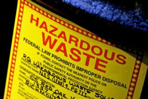 hazardous waste storage container