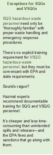 hazardous_waste_annual_training_exceptions