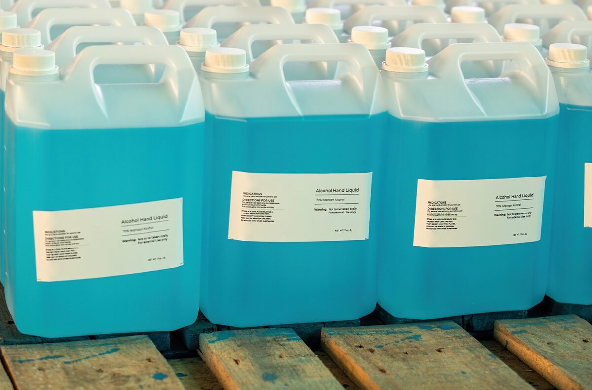 Bulk Amounts of Expired Hand Sanitizer Requires Hazardous Waste Management